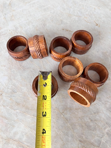 Anillos de Servilleta de Madera Modernos y Ecológicos para Mesa, Soporte para Servilletas de Papel y Tela Hecho a Mano de Alta Calidad - Product Image 2