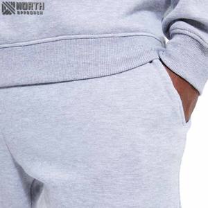 High Quality Black <b>Half</b> <b>Zip</b> <b>Sweatshirt</b> Shorts 2 Piece Set Winter Solid Color Cotton Breathable Lightweight Tracksuit <b>Men</b> Vintage - Product Image 3