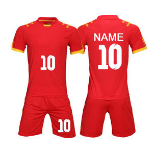 OEM ชุดยูนิฟอร์มฟุตบอลพิมพ์ลายซับลิเมชันใหม่ออกแบบได้ตามที่ต้องการพร้อมพิมพ์โลโก้ - Product Image 5