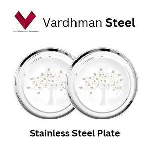 Vente à forte demande Assiette ronde en acier inoxydable pour dîner, plat à pâté, plat à nourriture en acier pour cuisine, restaurants et hôtels - Product Image 4