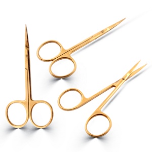 Tijeras para Cutículas de Precisión, para Manicura, Pestañas y Piel Seca, de Acero Inoxidable, con Hoja Curva Extra Fina - Product Image 1