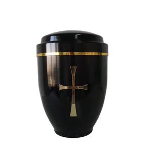 โกศโลหะสำหรับงานศพงานศพงานศพรูปไม้กางเขนเหล็กสไตล์อเมริกัน - Product Image 1