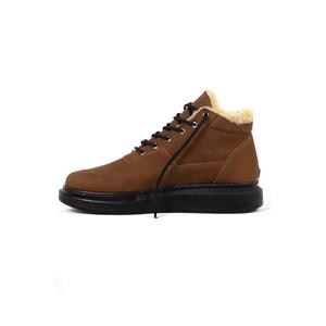 Stivali sportivi da uomo neri con lacci foderati di pelliccia - Product Image 4