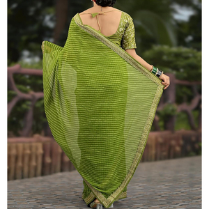 Saris de etiqueta privada para mujer con tonos suaves Textura suave A la moda para fiestas Da una sensación de calma natural - Product Image 5