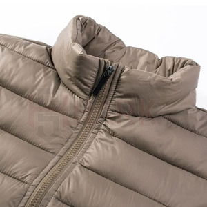 2024 <b>Men's</b> High Street Casual Winter Puffer <b>Jacket</b> High Quality Windproof Canvas Fabric with Solid Color and <b>Letter</b> Design - Product Image 3