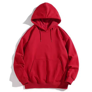 Sweat à capuche en polaire surdimensionné personnalisé épais Streetwear uni vierge pull vintage vente en gros bon marché sweats à capuche pour hommes - Product Image 1