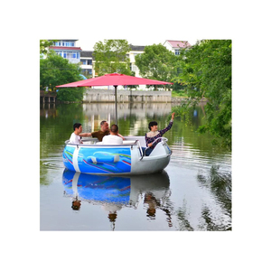 Parque acuático al aire libre BBQ Donut Boat Barco eléctrico para la venta - Product Image 3