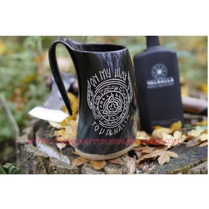Tasse à corne Tankard Poli Animal Style Viking Sculpture Tasse Bière Décoration - Product Image 1