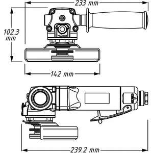 Amoladora Neumática de Ángulo Recto Hazet - Product Image 2