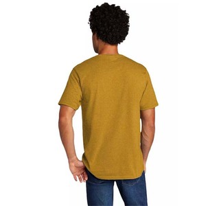 Camiseta de manga corta Ropa de verano Ropa de hombre Cuello alto Calidad superior Liso Oversize 100% Camiseta de algodón para hombres Loose Fit - Product Image 2