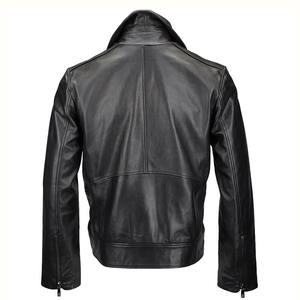 Vêtements de mode en cuir pour hommes Veste en cuir Veste de motards pour homme Manteau pour homme Veste de moto à col montant pour hommes - Product Image 5