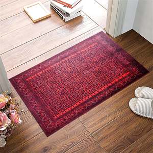 พรมทอ RW1317 Hattusa Garnet Tribal ซักได้ ขายส่งแบบดรอปชิปปิ้ง พรมเชนิลล์ซักได้ 10 ขนาด - Product Image 3