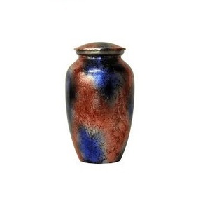 Urnes en métal Design argenté Décor standard Urnes colorées très design et rangement Décor design Urnes de crémation florales - Product Image 2