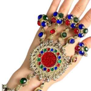 Derniers modèles d'ensembles afghans de style vintage en acier inoxydable personnalisés pour les femmes, ensembles de colliers et de boucles d'oreilles pour les fêtes de mariage - Product Image 6