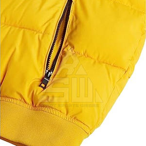 Blouson d'hiver personnalisé pour homme avec col montant et logo frontal, design respirant et léger, service OEM disponible - Product Image 5