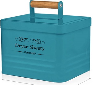 Nouveau Style Vintage émail rangement à domicile organisation pots de cuisine boîte de rangement en métal pour feuilles de séchage - Product Image 2