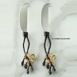 Elegante Juego de Queso de Acero Inoxidable con Diseño de Hojas, Esparcidor de Mantequilla Decorativo o Producto en Oferta para el Hogar a un Precio Razonable - Product Image 1