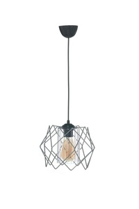 Collezione MHK Design nero Multi-quadrato lampadario con vetro bianco Mica - Product Image 5