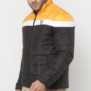 Recién llegado de invierno de fábrica, chaqueta acolchada de manga larga para hombre con logotipo personalizado, chaquetas acolchadas impresas - Product Image 5