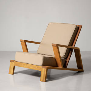 Fauteuil de jardin de luxe en teck avec coussin résistant aux intempéries pour hôtel, complexe hôtelier, mobilier de patio, fabricant en gros - Product Image 1