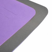 Tapis de yoga et de Pilates en TPE de couleur unie, longueur 183 cm, épaisseur 8 mm, imperméable, antidérapant, résistant aux déchirures, portable pour l'entraînement de danse