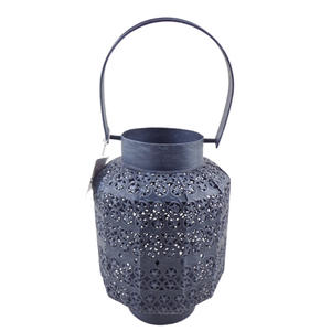 New Arrival Modern Home Decoration Set of 2 Medium Size Customized OFFWhite PC <b>Candle</b> <b>Holder</b> <b>Lantern</b> Iron and Glass Material - Product Image 6