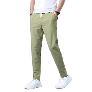 กางเกงลำลองขายาวสำหรับผู้ชาย, กางเกงยืดตรงบาง2026ระบายอากาศได้ดีฤดูร้อน - Product Image 5