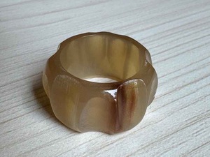 Buffalo Horn Ring Polished Party Ware Jewelry for Wedding Anniversary Hot Sale Color Natural Horn - Product Image 2