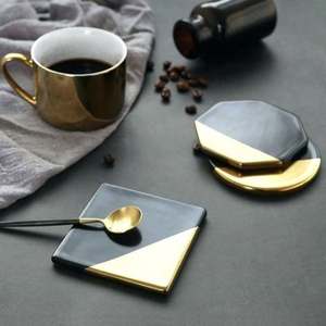 Epoxy Resin Coasters with Geode Designs and Vibrant Color Patterns Perfect for a Modern Theme While Keeping Your <b>Furniture</b> - Product Image 5