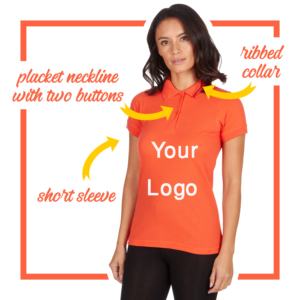 เสื้อยืดโปโลแฟชั่นของผู้หญิง100% ผ้าฝ้ายถักแขนสั้นลำลองโลโก้ออกแบบได้ตามต้องการราคาโรงงานโดยตรง - Product Image 1