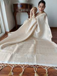 Sari de piel sintética de seda Georgette de alta calidad para mujer, encaje elegante tradicional suave, fiesta de boda de invierno, indio pakistaní - Product Image 4