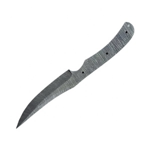 มีดทำครัวเหล็กดามัสกัสแบบเต็มรูปแบบทำด้วยมือใบมีดเปล่าปลอมด้วยมือพร้อมปลอกหนังตามสั่ง - Product Image 3