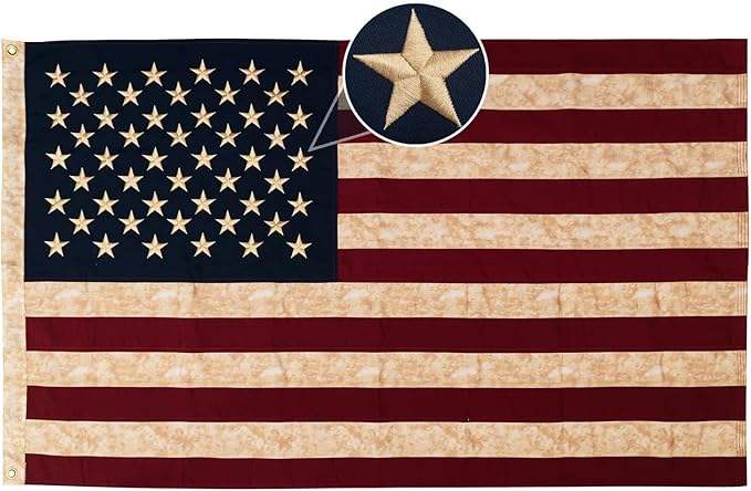 Quality Cotton Vintage American Flag 3x5 NEW