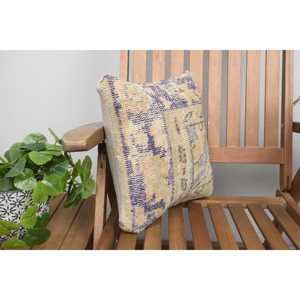 14x14 Beige lana Patchwork Kantha almohada Vintage bordado Floral impreso cojín para sofá hogar decorativo tejido cuadrado - Product Image 2