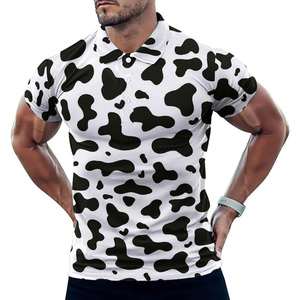 T-shirt d'été respirant graphique personnalisé pour hommes anti-boulochage DTG pour polo avec impression numérique Style décontracté - Product Image 2