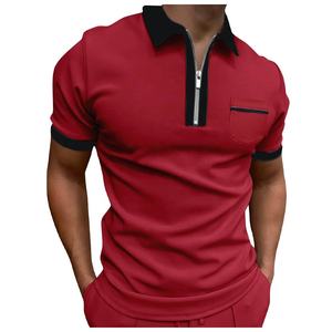 Polo de manga corta para hombre, Polo de color contrastante, ropa nueva, ropa de calle de verano, camisas informales a la moda para hombre - Product Image 5