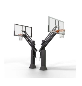 Équipement de basketball puissant pour l'extérieur et l'intérieur avec poteau en acier carré de 4 pouces et extension de 2 pieds pour un jeu professionnel - Product Image 5