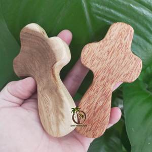 CRUZ NATURAL HECHA EN VIET NAM // PEQUEÑA CRUZ DE MADERA PARA REGALOS DE LA SUERTE // AL POR MAYOR CRUZ DE MADERA - Product Image 5