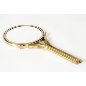 Espejo de Mano Estilo Vintage, Elegante Marco de Metal, Espejo Cosmético con Accesorio de Rosa, Acabado Plateado Antiguo, Precio Económico - Product Image 6