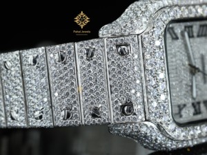 นาฬิกาผู้ชายสไตล์หรูหรา ระบบออโตเมติก ประดับเพชรโมอิสซาไนต์เต็มเรือน สายแบบฮิปฮอป ตัวล็อคแบบเพชร รุ่นลิมิเต็ดอิดิชั่น-มีจำหน่ายราคาส่ง - Product Image 6