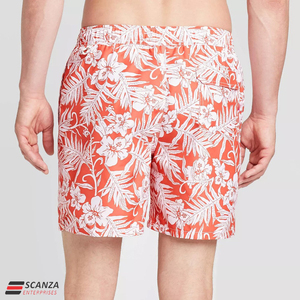 Pantalones cortos de playa de verano personalizados para hombre, Logo elástico, cuatro vías, estampado deportivo, moda informal, patrón 3D, cordón tejido, bolsillos sólidos - Product Image 3