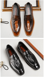 Zapatos de vestir de cuero hechos a mano para hombre, calzado formal de piel de vaca, forro suave, comodidad durante todo el día, zapatos oficiales para hombre - Product Image 4