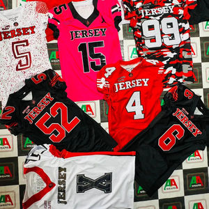 Maillot de football américain fan jersey parent sublimation attirail sergé broderie grande taille support personnalisé Usine pakistanaise - Product Image 1