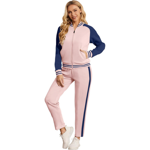 Conjunto Deportivo de Dos Piezas para Mujer, Invierno, Color Sólido, Sudadera con Cremallera de Manga Larga, Pantalones Jogger, Secado Rápido, Transpirable, Cortavientos, Ligero - Product Image 1
