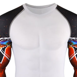 Dry-Fit Transpirable Compresión Rash Guard para adultos Unisex MMA BJJ Grappling No Gi Fighting - Product Image 4