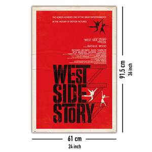 Affiche d'art moderne West Side Story 1961, cadre noir, utilisation murale - Product Image 4