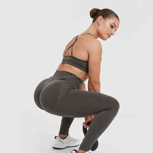 Mallas deportivas de alta calidad para mujer, ropa deportiva de cintura media para yoga, diseño sin costuras a la venta a un precio razonable - Product Image 6