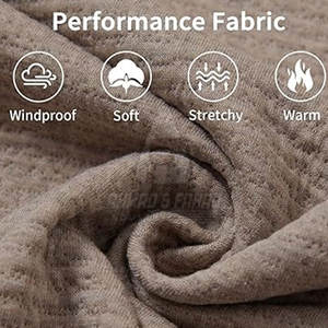 Veste de golf d'hiver pour homme, col montant, logo sur le devant, extensible, légère, pour l'entraînement de golf et le quotidien - Product Image 5