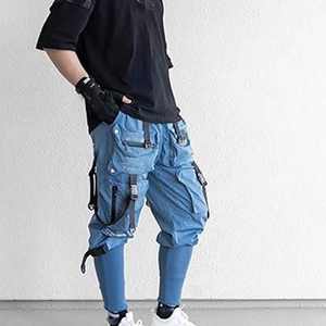 Techwear กางเกงอเนกประสงค์สำหรับผู้ชายเสื้อผ้าแนวสตรีทในเมืองเสื้อผ้าแฟชั่นคาร์โก้แนวยุทธวิธีสวมใส่สบายกางเกงอรรถประโยชน์คุณภาพระดับพรีเมียม - Product Image 4