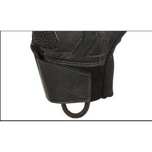 Gants tactiques courts Anika en cuir de chèvre noir avec traitement hydrophobe - Product Image 2